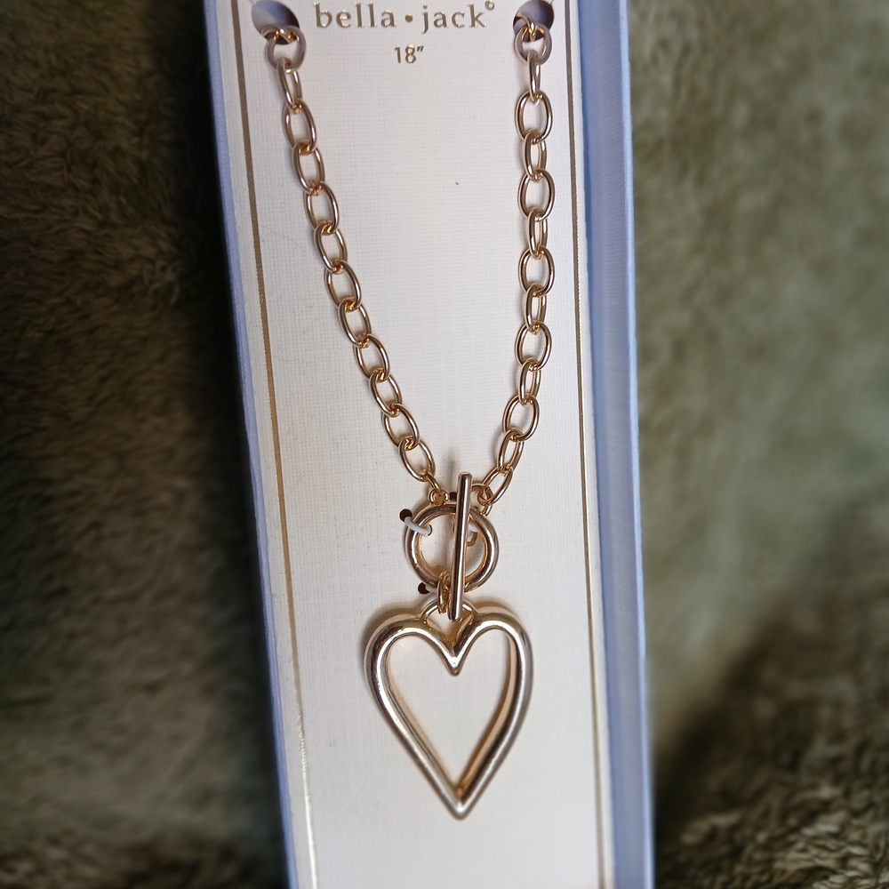 Bella Jack Gold Heart Chain Necklace